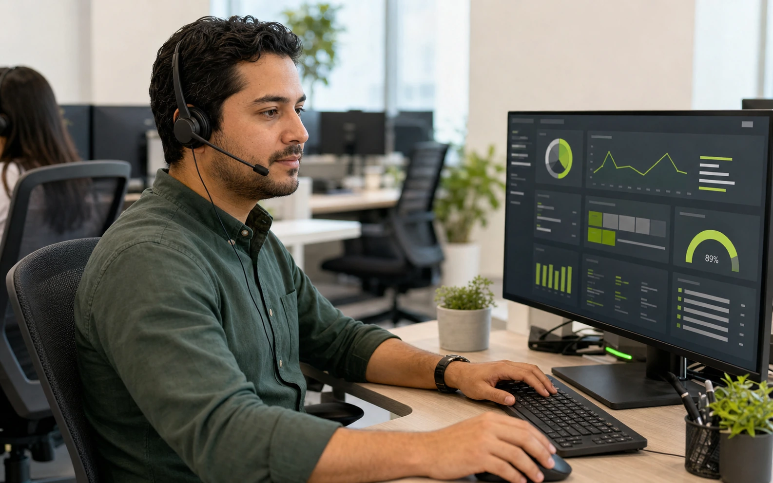 Ícono de soporte técnico empresarial especializado